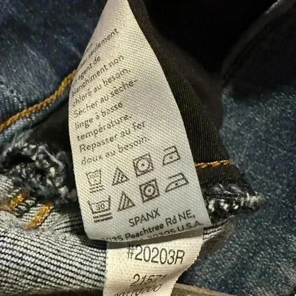 SPANX DISTRESSED SKINNY ANKLE JEANS MEDIUM WASH WOMEN’S SMALL - Picture 10 of 10